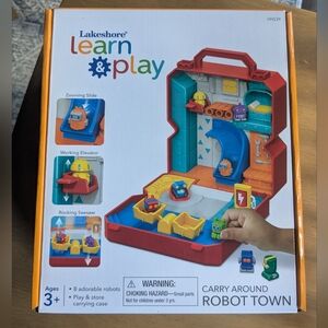 Lakeshore Learning Carry Around Robot Town Playset